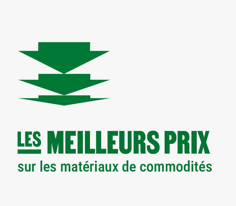 Obtenez les meilleurs prix sur les matériaux de commodités