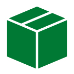 Green icon representing BMR private label product packaging
